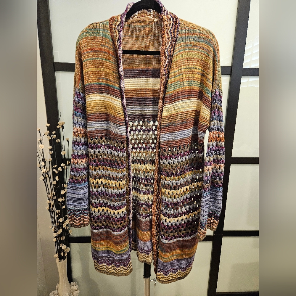 Soft Surroundings Multicolor Knit Cardigan - Picture 3 of 3